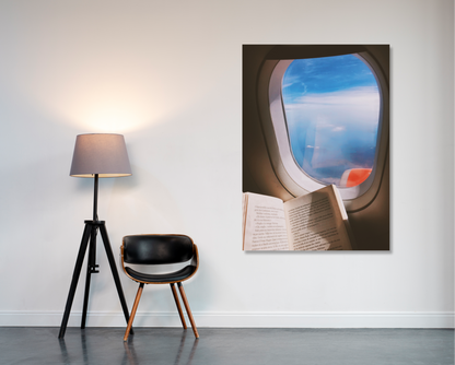 Flying and Reading - Canvas Print